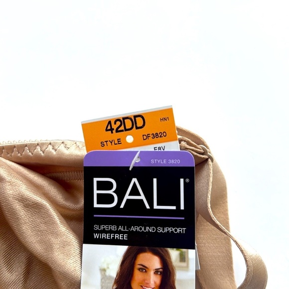 NWT Bali Nude Satin Bra size 42DD style 3820 - Picture 5 of 5